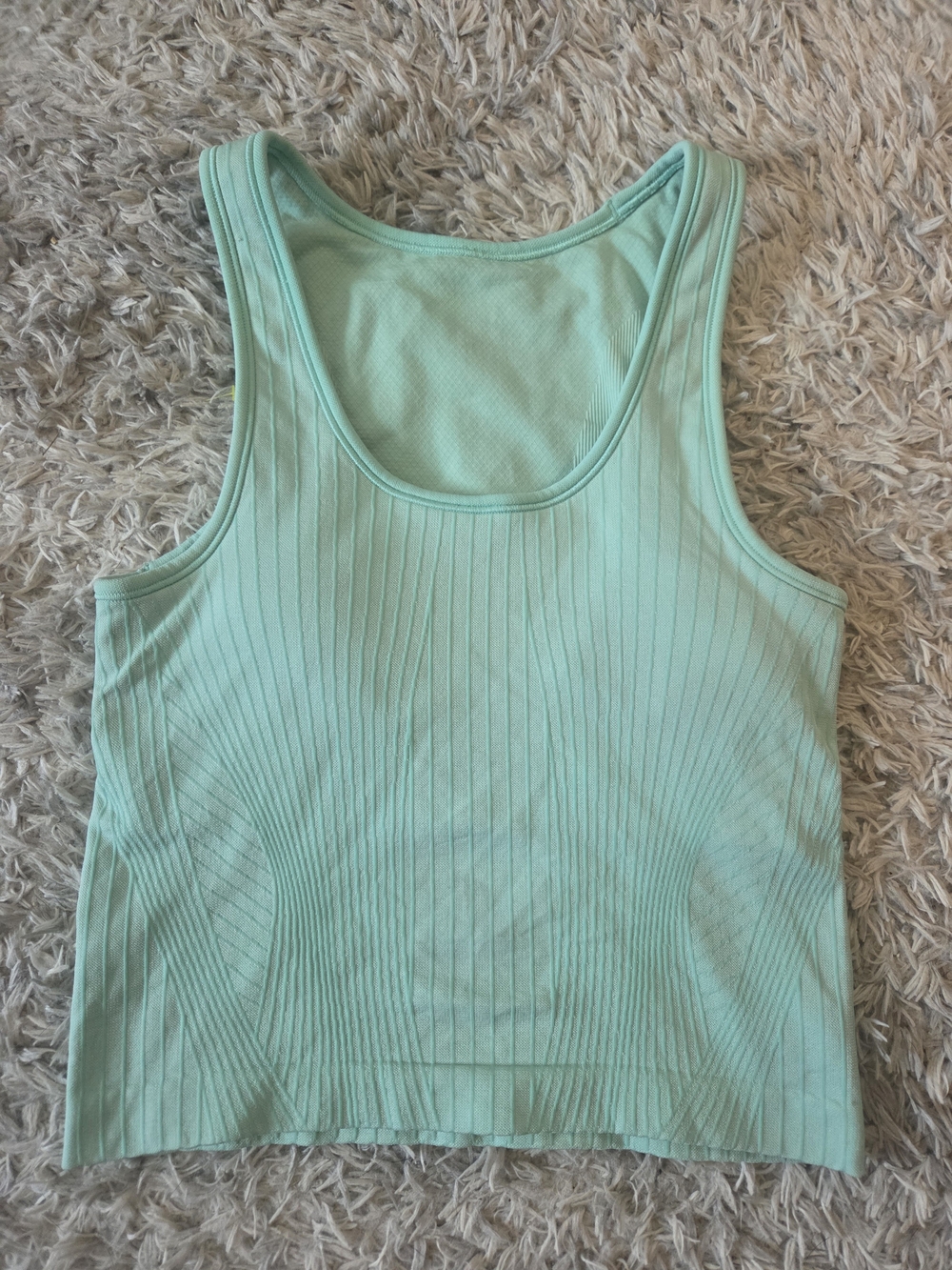 Lululemon Ebb To Street Cropped Tank In Wild Mint Sz 4 - Picture 4 of 8